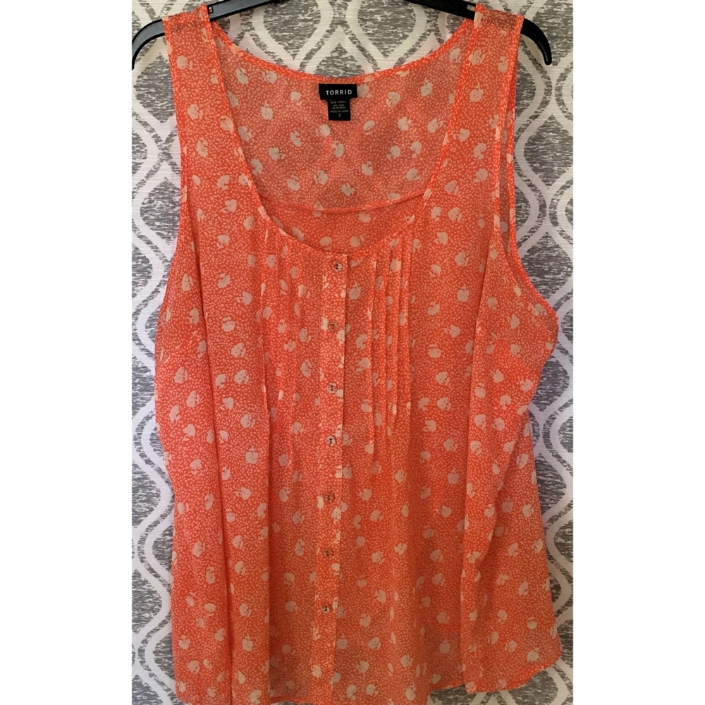 Torrid Button Down Tank Top